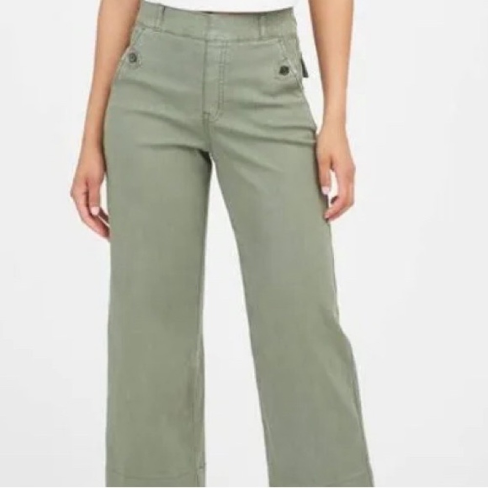 SPANX Olive Ankle Cropped Pants